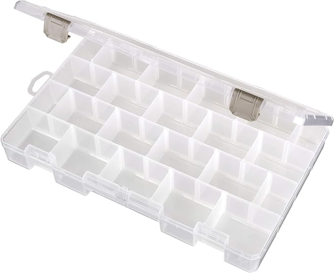 ArtBin Large Solutions Box Clear Art & Craft Organizer with Dividers - Plastic Storage Case for Convenient and Versatile Storage - Ideal for Various Craft Supplies | 20 Removable Dividers, 14.125 x 9 x 2 Inches, Secure Latches, Stackable, Clear Durable... - Image 10
