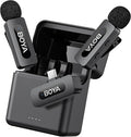 BOYA BY-V30 Wireless Lavalier Microphone,USB Type-C Mini Laple Mics for iPhone16,Android Smartphone,36H Battery,Noise Reduction,328FT Range Clip-on Condenser Mic for YouTube Interview TikTok by BOYA