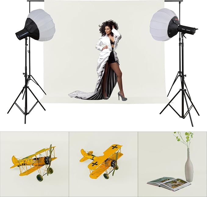 Joccun 7X10FT Ivory Backdrop Background for Photography,Polyester Backdrop Curtain Background Screen for Photography,Photoshoot,Video Recording,Studio(7X10ft,Ivory) - Image 4