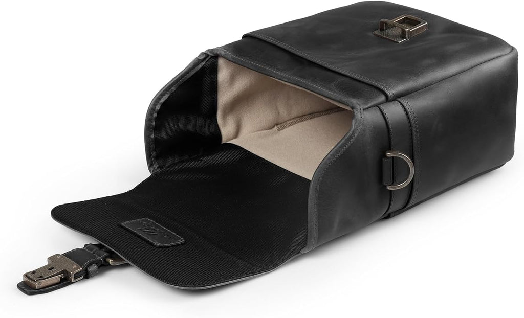 MegaGear Genuine Leather Camera Messenger Bag Mirrorless Portable electronic device cover - Image 7