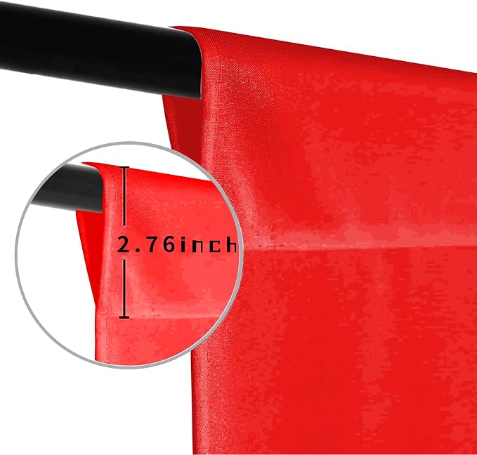 Red Photo Backdrop for Photoshoot Background Photography 5x7ft | Polyester, Seasonal Professional, Party Fashion Studio, Streaming Video Shooting - Image 5