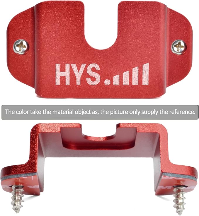 HYS Universal Ham CB Radio and Mic Hanger Holder Mounting Kit with Screws | Compact single-side bracket — minimal dashboard footprint, lightweight yet rugged, fits car truck SUV taxi boat - Image 3