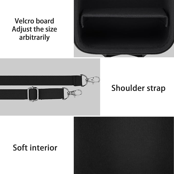 Case for KODAK PIXPRO AZ653/AZ401/AZ405/AZ425/AZ528 Digital Camera | Protective Storage Box, Portable Carrying Box, Smooth Zipper, Travel-ready, Shoulder Strap Covenient to Carry, Black Case - Image 4
