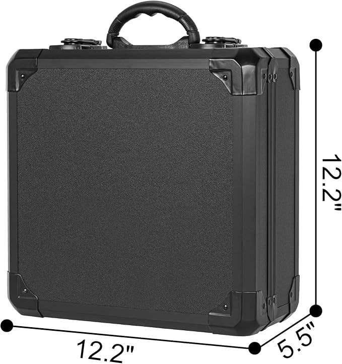Protective Hard Case Shockproof Water-resistant with Customized DIY Foam Insert fit for Camera, tools, etc, 12.2 X 12.2 X 4.5-Inch - Image 2