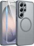 FNTCASE for Samsung Galaxy S26 Ultra Case, Compatible with Magsafe Gray | Screen Protector, Full Camera Protection, Translucent Matte, 14FT Military Grade Drop Proof, Protective Phone Cover by FNTCASE