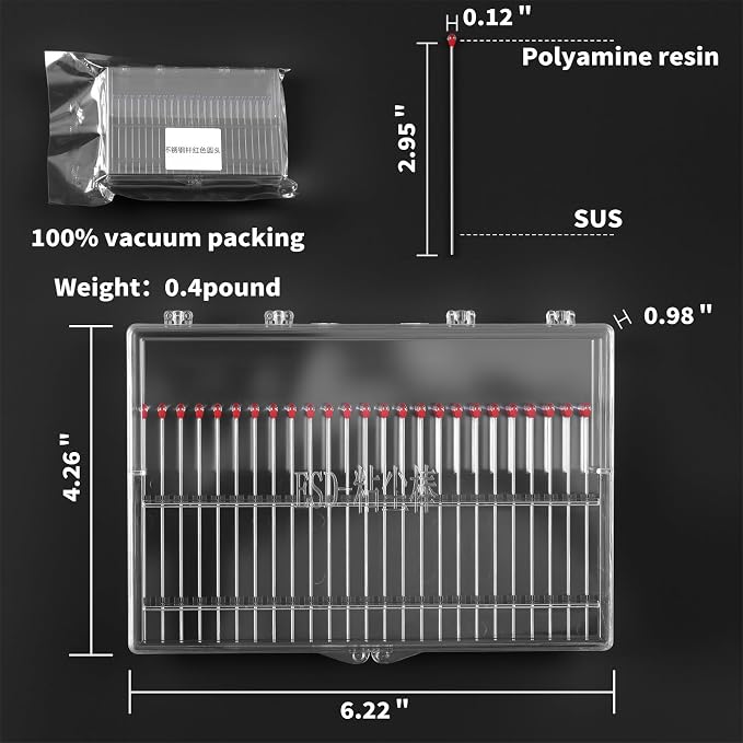 ESD Professional Stainless Steel Gel Swab Sticks for Cleaning Camera Lenses, sensors, PCB, SMT, semiconductors and Particularly Sensitive Electronics. (Red-100Packs, Electrostatic adsorption) - Image 2