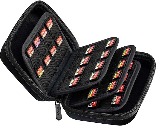 ButterFox 64 Switch Game Case for Nintendo Switch, Switch Game Card Storage Holder or SD Memory Card Case (64 Black) by ButterFox