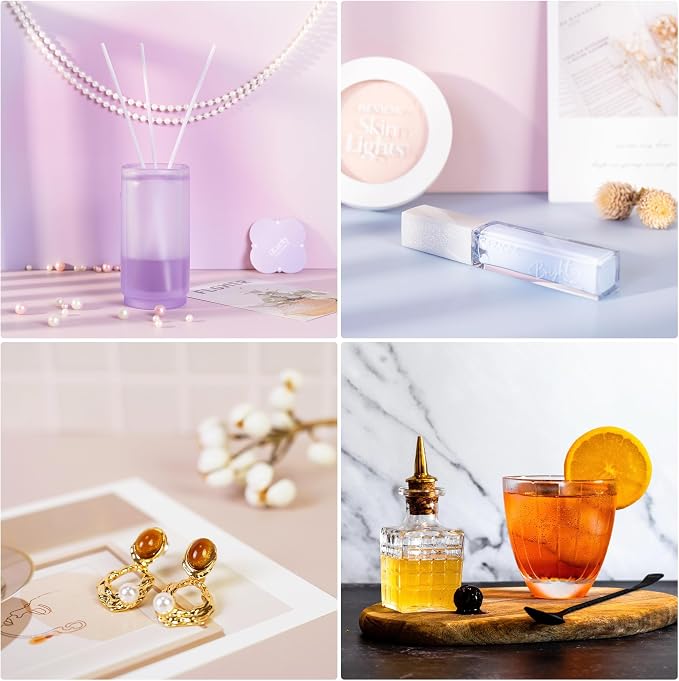 Product Photography Backdrops, 9Pcs 18Patterns Photo Backdrop Board | Double-Sided Photo Background for Food, Jewelry, Beauty, Crafts, for Small Business, UGC Content Creators, 16x11.5in - Image 2