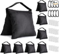 8 Packs Sandbags Weight Bags for Light Stand Photography Video Support | Heavy Duty Saddlebags for Backdrop Stand, Photo Tripod, Canopy, Pop up Tent, Umbrella Base, Fishing Chair, Wedding Shed by Aimosen