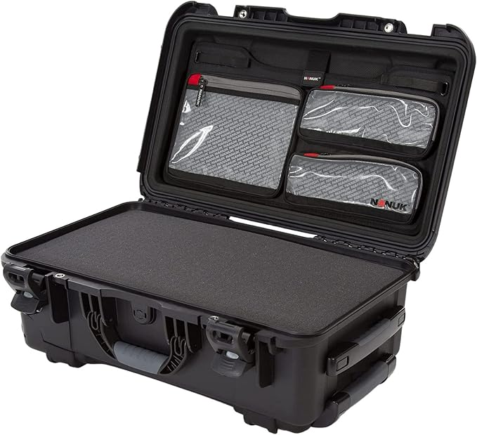 NANUK 935 Hard Case with Cubed Foam and Lid Organizer for Camera & Lenses – Waterproof Protective Equipment Case with Wheels, 22” x 14” x 9” – Dustproof, Carry-On Approved for Most Airlines – Black | 22' x 14' x 9' - Dustproof, Lenses - Waterproof Prot... - Image 4