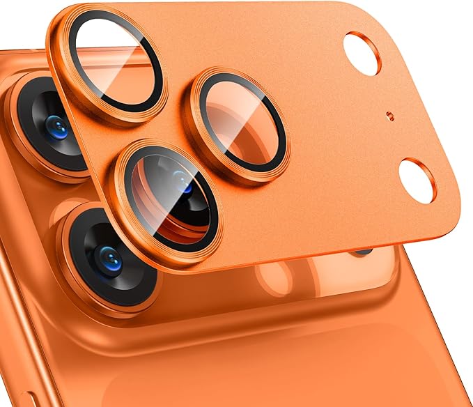 Tensea for iPhone 17 Pro Max Camera Lens Protector | Metal Aluminum Alloy Tempered Glass Cover Camera Screen Protector Accessories, Case Friendly by Tensea