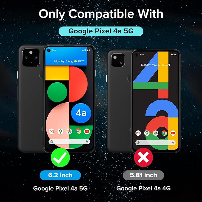 ivoler Screen Protector for Google Pixel 4a 5G 6.2" Tempered Glass 6-Pack | with [Easy Installation Frame], Anti-Scratch Case Friendly Clear HD Film for Google Pixel 4a 5G 6.2 inch - Image 2