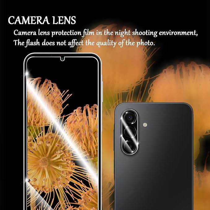 Galaxy A17 HD Clear Tempered Glass Screen Protector + Camera Lens Protectors, [2+2 Pack] [3D Glass] [Anti-Glare] [Bubble-Free] Screen Protector Glass For Samsung Galaxy A17 - Image 5
