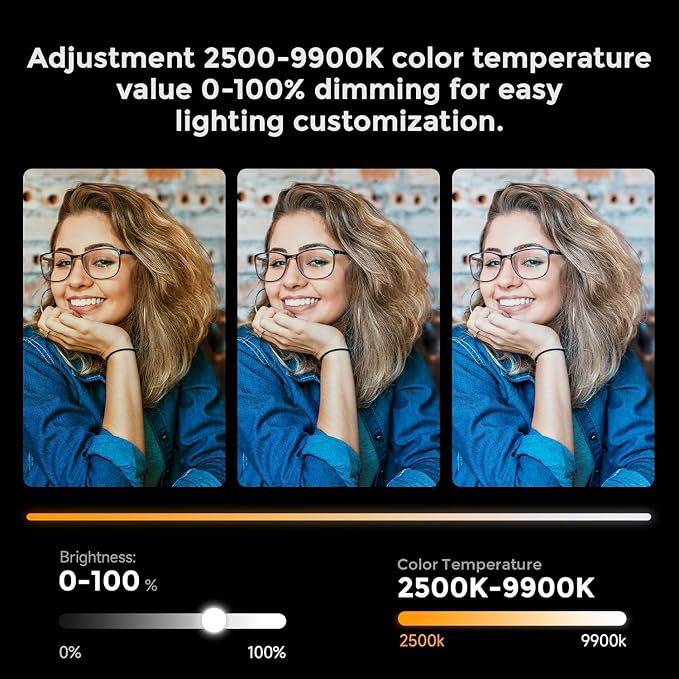 PHOTOOLEX 360°RGB Tube Light, LED Video Light Wand, Magnetic Light Stick | 2500K-9900K/360° Full Color/CRI 96+/2600mAh/Rechargeable/Handheld, Photography Light Bar for TikTok YouTube - Image 8