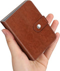 Fintie Mini Photos Album Book for 2x3 Inch Films - 52 Pockets Small Albums | For Fujifilm Instax Mini, Polaroid Hi-Print Pictures, Portable Kpop Photocard Holder, Travel Memory Book, Vintage Brown by Fintie