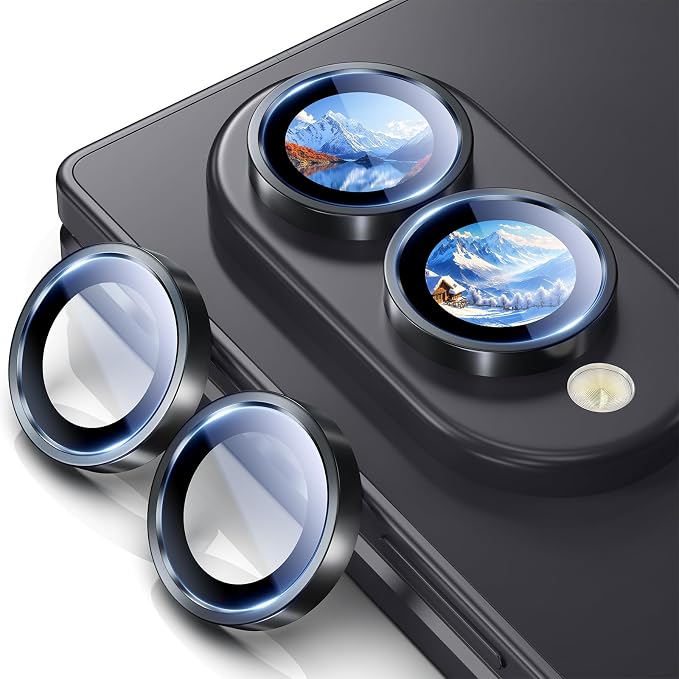 Uyiton for Samsung Galaxy Z Fold 8 Camera Lens Protector - Black | Military-Grade Sapphire Glass Rear Camera Screen Cover - Strong Adsorption Ultra HD Clear Lens Protector by Uyiton
