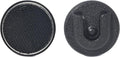 Universal Ham CB Radio Microphone Hanger, Round Knob Mic Holder Mount with Hook and Loop Fastener for Motorola HLN9073B CDM1250 CDM750 GM300 M1225 GM3688 GTX800 Kenwood TK768G TK868G TM471A by HYSHIKRA