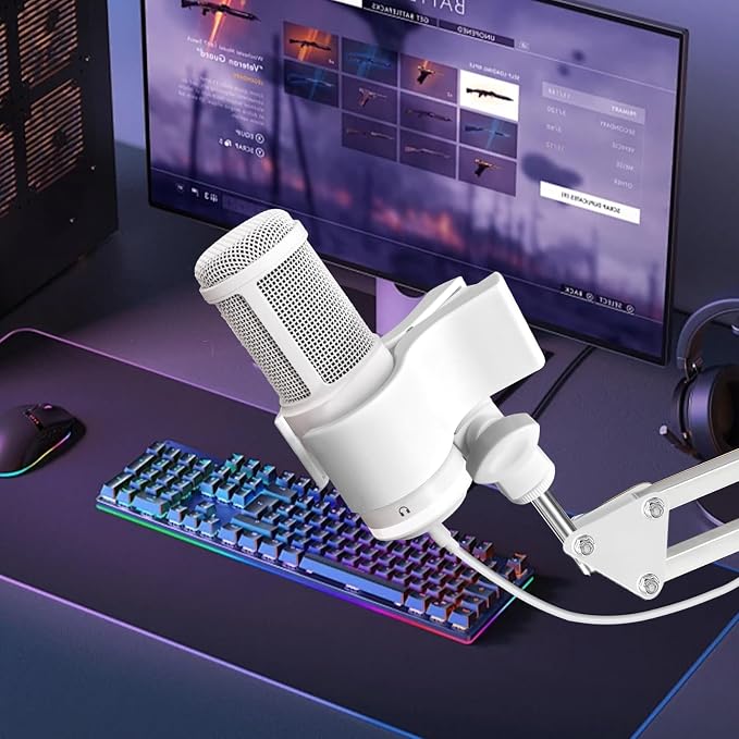 Large Microphone Clip for Mics with Outer Diameter 1.26" to 2.3" | Adjustable Mic Holder, Premium ABS, Inside sponge to protect microphones, With 5/8" Male to 3/8" Female Screw Adapter - Image 6