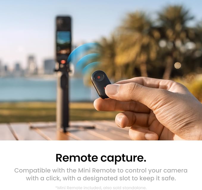 Insta360 Foldable 2-in-1 Selfie Stick Remote Kit with Invisible Stick, Built-in Tripod, Ideal for Vlogging, Hiking, Group Shots, Supports X5, X4 Air, X4, X3 Action Cameras - Image 5