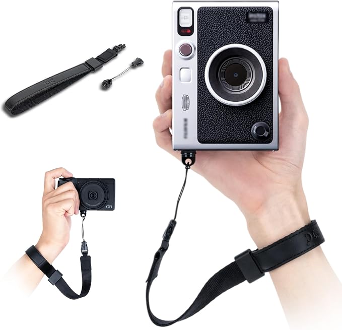 Mini EVO Strap, Adjustable Nylon Camera Hand Wrist Strap Lanyard with 1/4"20 & Quick Release for Ricoh GR IV III IIIx II GRIV GRIII GR4 GR3X for Sony RX100 VII ZV-1 ZV-1F ZV1F G7X Mark III II SX740 HS by Kiorafoto