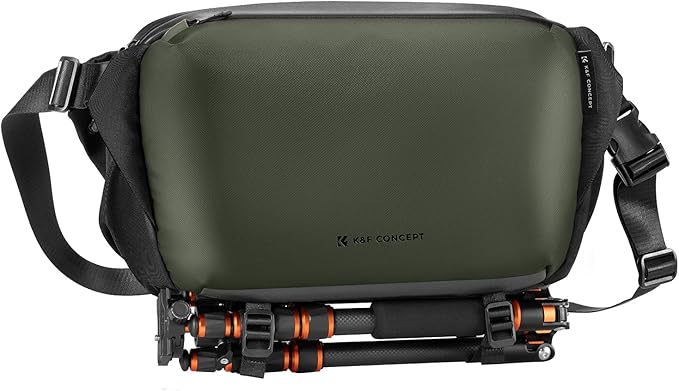 K&F CONCEPT Large Camera Sling Bag, Everyday Shoulder Bag | Multifunction Photography Compact Crossbody DSLR Portable Bag, Compatible for Canon/Nikon/Sony, BS08 by KFCONCEPT
