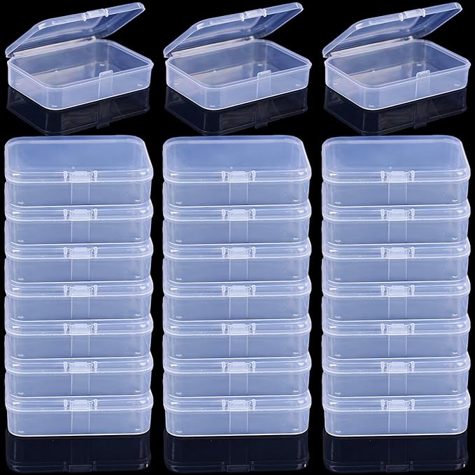 Clear Plastic Playing Card Boxes Snaps Closed Poker Gaming Playing Card Deck Cases Holder Plastic Storage Box Clear Trading Card Box Card Storage Organizer for Bank Business Card (24Pcs) by Unknown