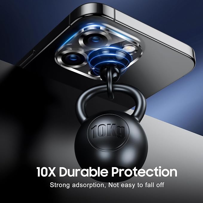 UniqueMe for iPhone 16 Pro/16 Pro Max Camera Lens Protector - Matte Black | 3 Pack-Drop Protection, Case Friendly, 9H Tempered Glass, Camera Cover Screen, Update New Version - Image 2