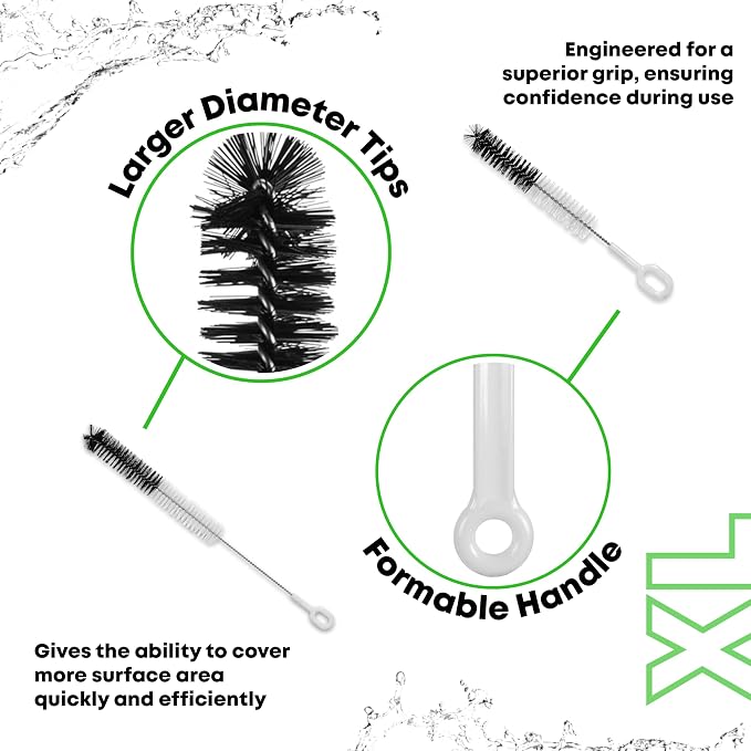 P.Perfect | XL Brush Pack | Large Heavy Duty Pipe Tube Cleaning Brush Kit, 6pcs - Image 2