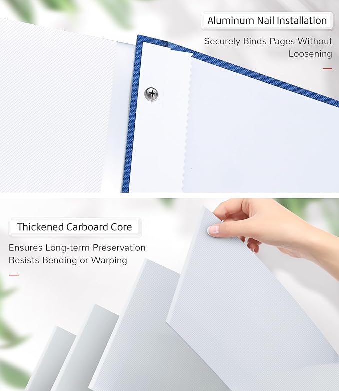 Artfeel Photo Album Self Adhesive Scrapbook Album for 3x5 4x6 5x7 8x10 Pictures,120 Pages Linen Cover with Display Window DIY Photo Book,Ideal Gifts for Family Travel Wedding Baby - Image 7