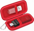 USB Flash Drive Case for SanDisk for Samsung, for SD/SDXC/SDHC Memory Cards | for Buffalo External 1.0TB Portable SSD, Mini Electronic Accessories Organizer, Office/Travel Use, Thumb Drive Bag Only by Casmilee