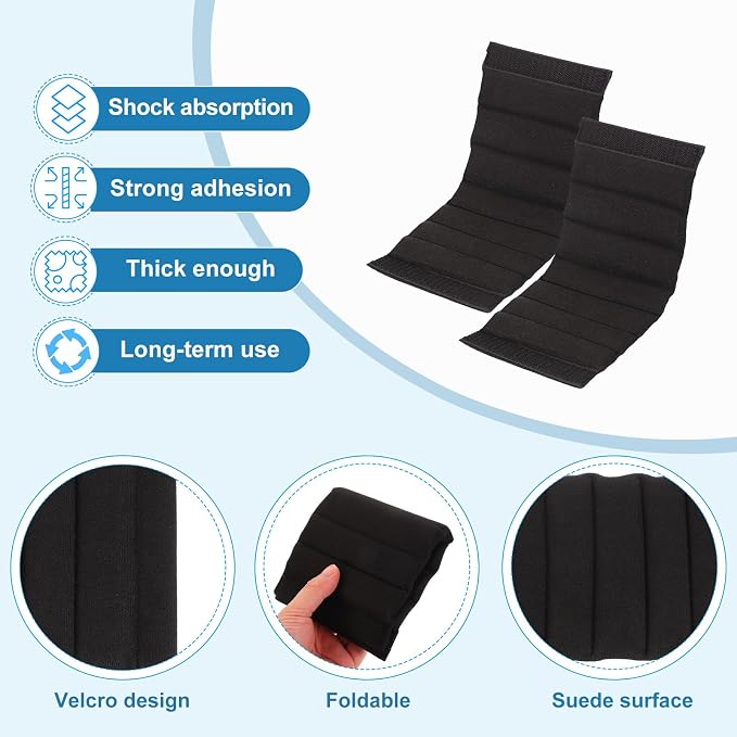 PATIKIL Camera Bag Divider, 4Pcs 10.43"x4.92"x0.55" Shockproof Camera Bag Inserts Separator Pad Protective Lens for Nikon Camera DSLR Protect Bag Organizer Universal Divider Cushion, Black - Image 3