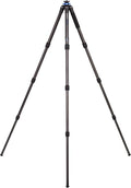 Benro Mach3 9X Carbon Fiber Series 4 Extra Long Tripod, 4 Section, Twist Lock Legs, 82.9" Maximum Height, 44.1 lb. Load Capacity- Black (TMA48CXL) | 9X Carbon Fiber with 50lb load capacity and twist locks for photography, videography and outdoor shooting by Benro