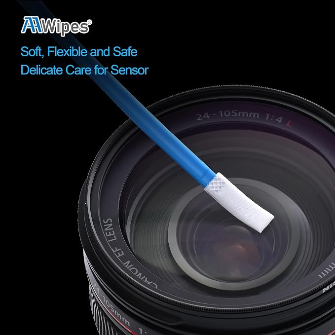 AAWipes Camera Sensor Cleaning Kit Sensor Lens Cleaner for Full Frame of DDR6 DSLR or SLR (6mm Sensor Cleaning Swabs) (HCS-6) (20) - Image 5