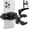 Mippko Phone Holder for Golf Cart/Microphone Stand/Cart/Railing/Handlebar/Rod,Fit for 3.5~7.5 inch iPhone/Nexus/HTC/LG/Smartphone,360°Adjustable Clip Aluminum Alloy Mount by Mippko