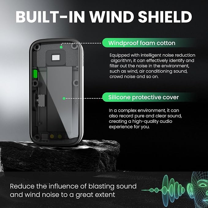 PocketGo Wireless Lavalier Microphone for iPhone, Phone, Vlog, YouTube | AI Noise Cancellation, 30H Battery Life, Portable Design, Plug & Play, Built for TikTok & YouTube Vlogs, Lapel Microphones - Image 4