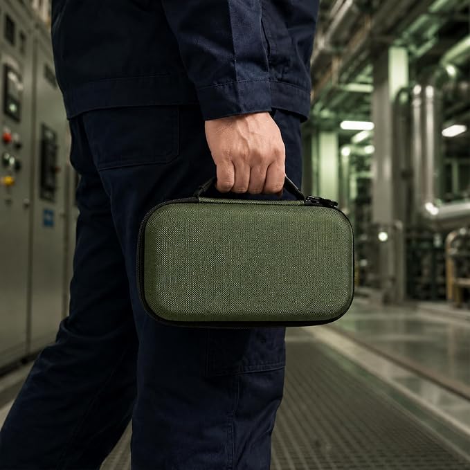 Boobowl Hard Thermal Camera Case for TOPDON TC004, for HSFTOOLS HF96, H128 | Infrared Camera Box, Removable Foam and Storage Pocket for USB Cables and Calibration Cards, Technicians, Case Only - Green - Image 8