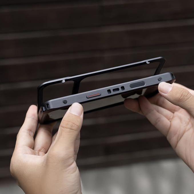 PGYTECH ProShot Phone Case for iPhone 17 Pro Max, Aluminum Alloy Protective | with 4 Expansion Ports, 3 Strap Holes & Silicone Liner Have 67mm Filter Adapter Ring Backplate, for Heat Dissipation, Black - Image 6