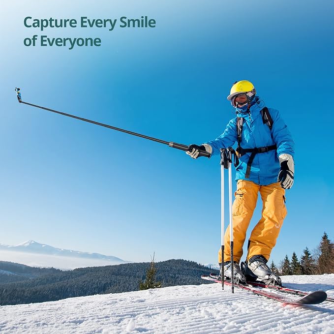 ATUMTEK 65" Selfie Stick Tripod, All in One Extendable Phone Tripod Stand with Bluetooth Remote 360° Rotation for iPhone and Android Phone Selfies, Video Recording, Vlogging, Live Streaming, Black - Image 9