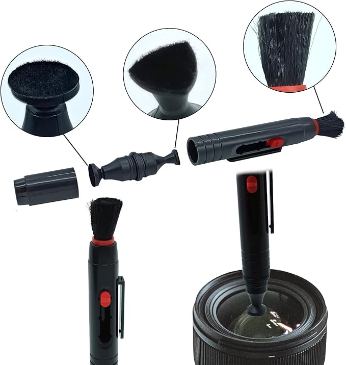 Lens Cleaning Kit Contains Rubber Rocket Air Blower Duster & Cleaning Pen | Equipped with air blowers and double-ended cleaning pen, removes dust & smudges for lenses, telescopes and digital screens - Image 3