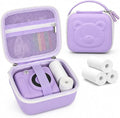 PAIYULE Kids Instant Print Camera Case for ESOXOFFORE for Dylanto | Hard Shell,Mesh Pocket,Wrist Strap,for Gofunly,for GREENKINDER,for DUDUDRAGON,for Zostuic,for Careenoah (Box Only)SkyBlue by paiyule