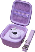 LTGEM Case Compatible with Fujifilm Instax Mini 13/12 Instax Camera, Purple | Fits Instant Camera 11/10/9/8/7/7+ and FUJIFILM Instax Mini Instant Flim with Shoulder Strap, Case Only by LTGEM