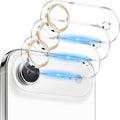 Dengduoduo 3 Pack Camera Lens Protector for iPhone Air, Tempered Glass, Ultra HD, 9H Hardness, Anti-Scratch, Case Friendly,[No Affect on Night Shots],Gold by Dengduoduo