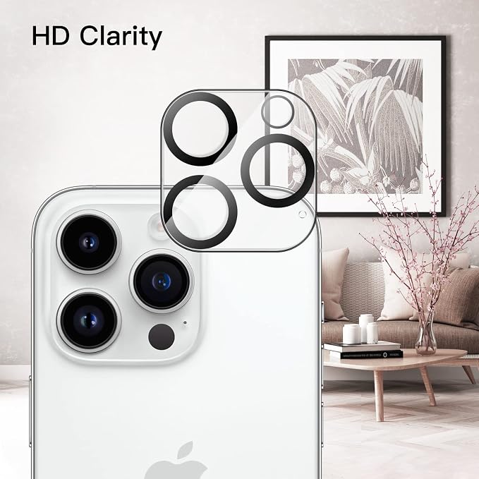 JETech Camera Lens Protector for iPhone 14 Pro/14 Pro Max, 3-Pack | 9H Tempered Glass, HD Clear, Anti-Scratch Protection, Night Shot Compatible, Case-Friendly - Image 3