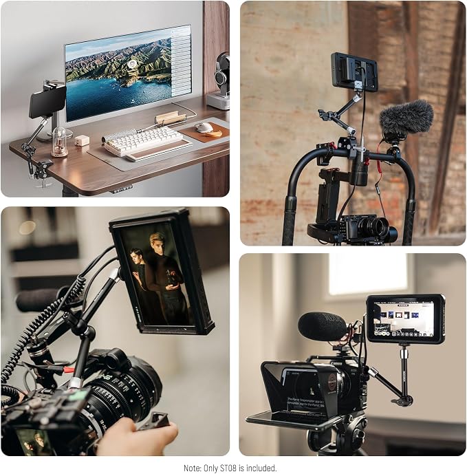 NEEWER 9.8"/25cm Adjustable Friction Magic Arm with 1/4" Screw on Both Ends, Compatible with SmallRig Cage, Flash/LED Light/Microphone/Monitor/SuperClip, Max Load 4.4lb/2kg, ST08 - Image 6