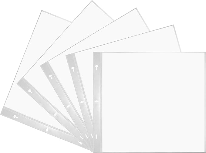 Pioneer RMW-88 White Refill Pages for 8 Inch by 8 Inch Memory Books - Image 5