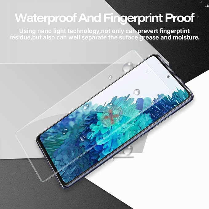 BIGFACE Galaxy S20 FE Tempered Glass Screen Protector + Camera Lens Protectors, 2 Pack, Anti-Bubble 3D Curved Accuracy Film - Image 5