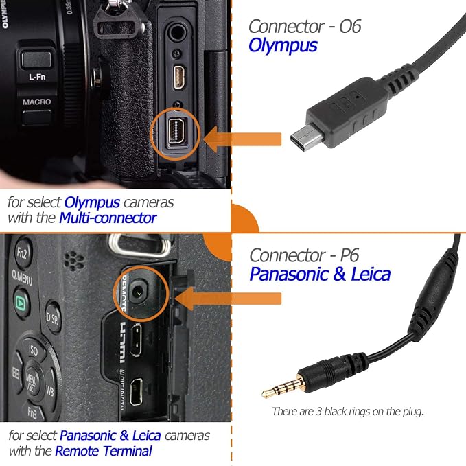 Wireless Camera Shutter Release Remote Control for Panasonic | Compatible with DMC-G7, S5II, S5IIX, G85, GH4, GH5, GH5 II, GH6, G9, FZ300, FZ1000, FZ2000; replaces DMW-RSL1 - Image 8