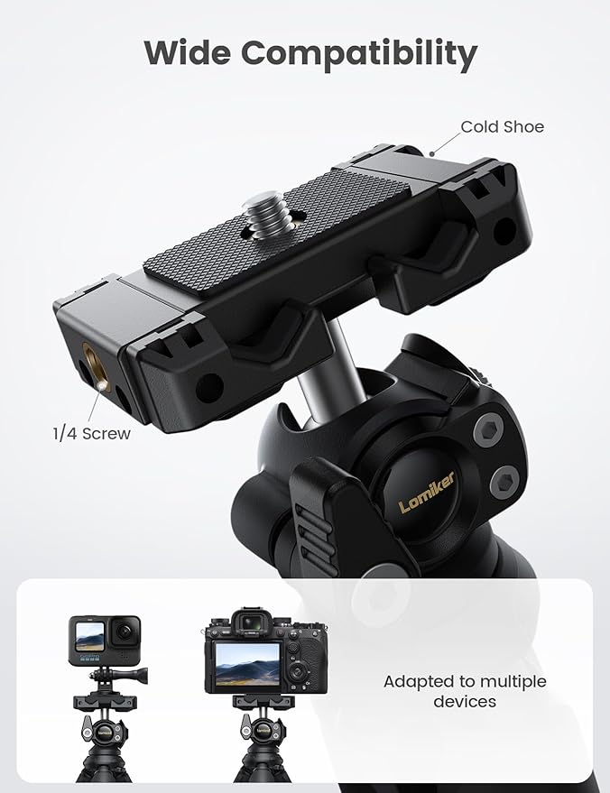 Lamicall Tripod for iPhone with Wireless Remote 8-Strand Aluminum Core | Flexible Silicone Legs, Heavy-Duty Phone Stand with 1/4'' Screw & Cold Shoe for iPhone Pocket 3/4 Samsung GoPro DSLR Camera - Image 3