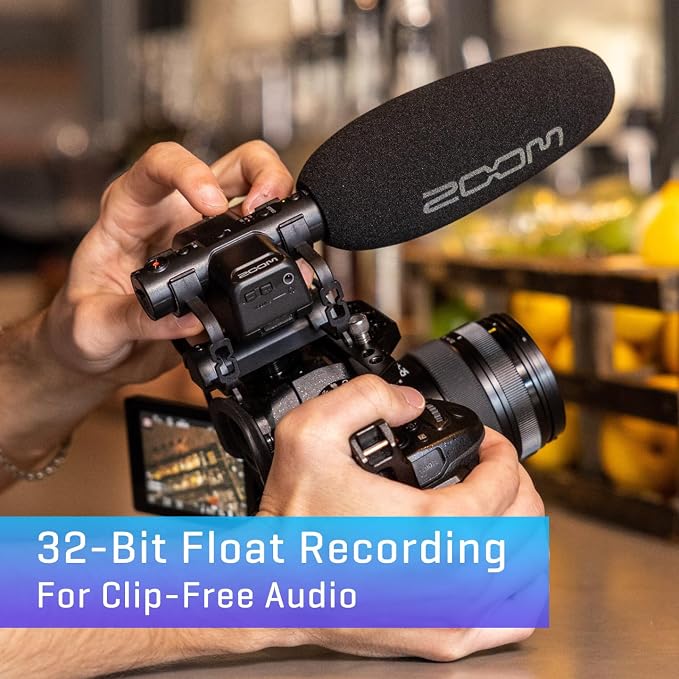 Zoom M3 MicTrak On-Camera Shotgun Recorder for Filmmakers | Clip-Free Audio with 32-Bit Float, Stereo and Mono Capture, Shockmount Included, USB Microphone Mode, Battery Powered - Image 3