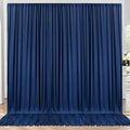 10ft x 10ft Wrinkle Free Navy Blue Backdrop Curtains Panels, 2 Panels 5x10ft Silky Polyester Photo Backdrop Drapes for Birthday Wedding Party Graduation Photography Background by ENJOYYOURPARTY